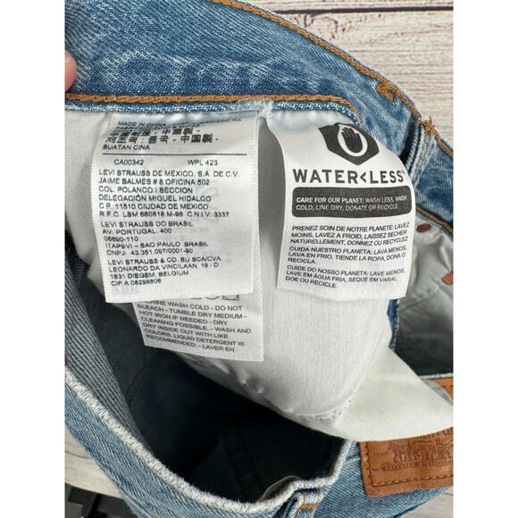 Levi's Premium Wedgie‎ Straight Jeans Women's Size 28 Blue Light Wash Denim - Picture 13 of 15